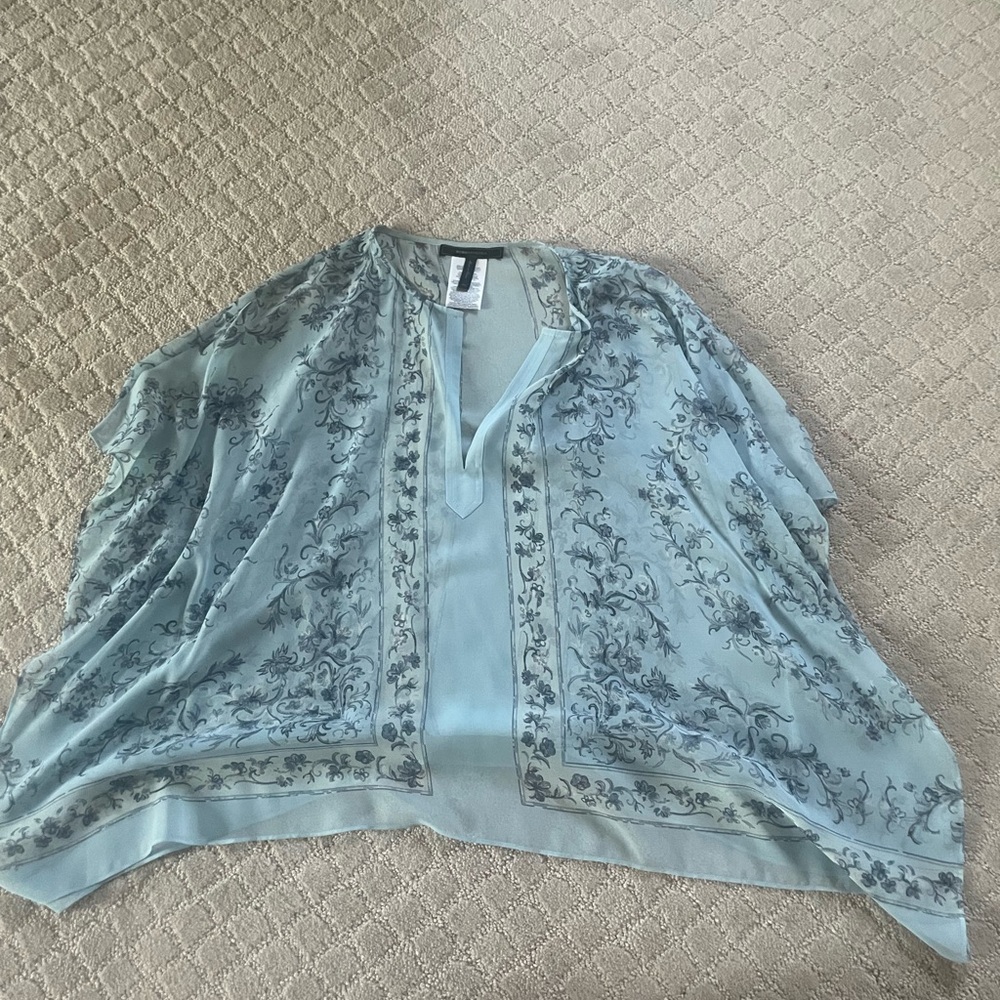 BCBG Maxazria Light Blue Blouse, M/L